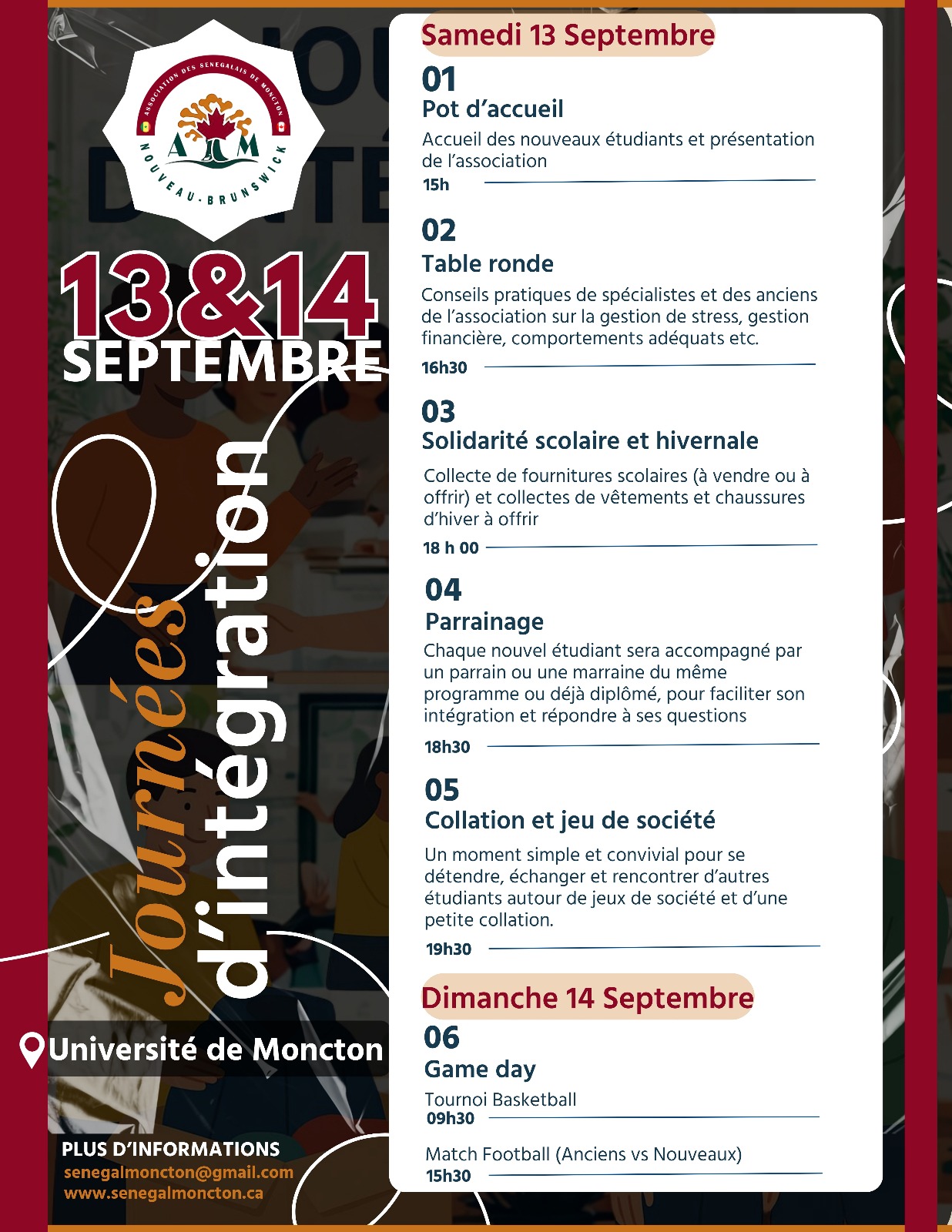 You are currently viewing Les étudiants sénégalais de Moncton préparent leurs Journées d’intégration